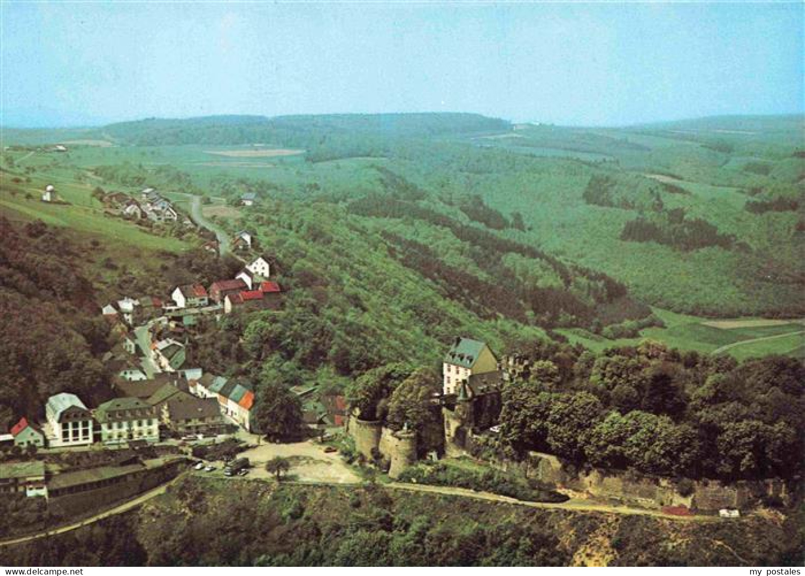 Kirn Nahe Schloss Dhaun Fliegeraufnahme