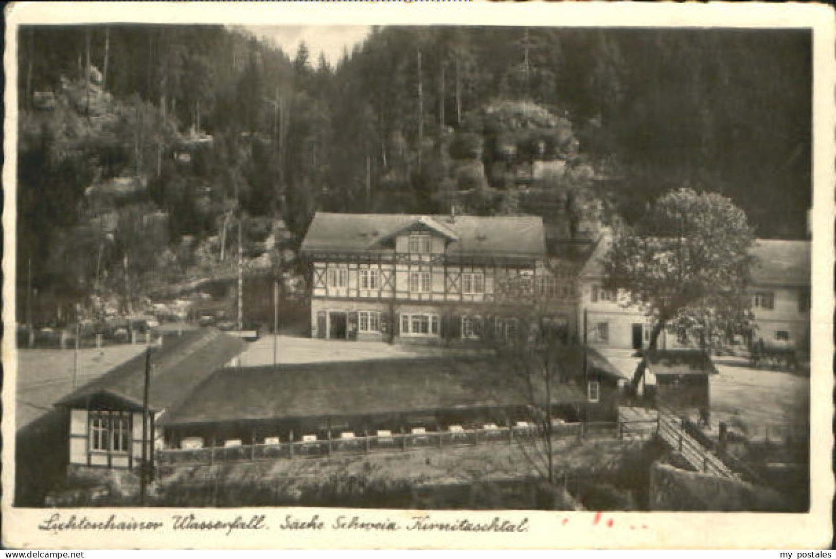 Kirnitzschtal Lichtenhainer Wasserfall ungelaufen ca. 1930