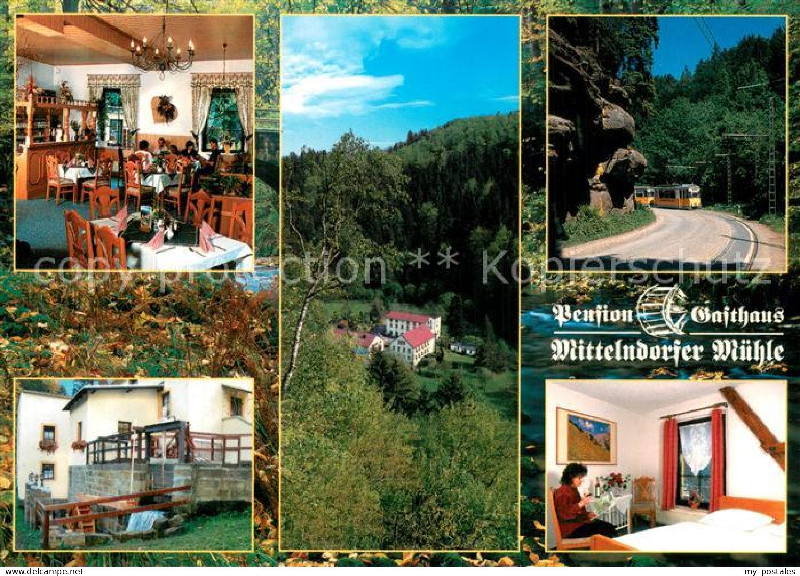 Kirnitzschtal Mittelndorfer Muehle Pension und Gasthaus Gaststube Zimmer