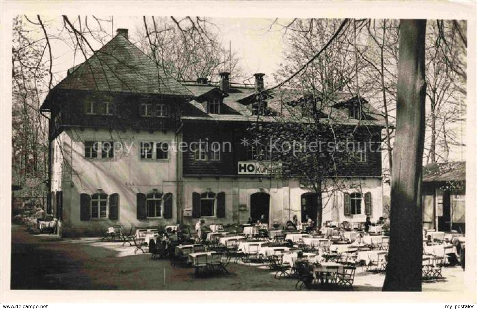 Kirnitzschtal Saechsische Schweiz Sachsen HO-Berghotel Kuhstall Gartenrestaurant