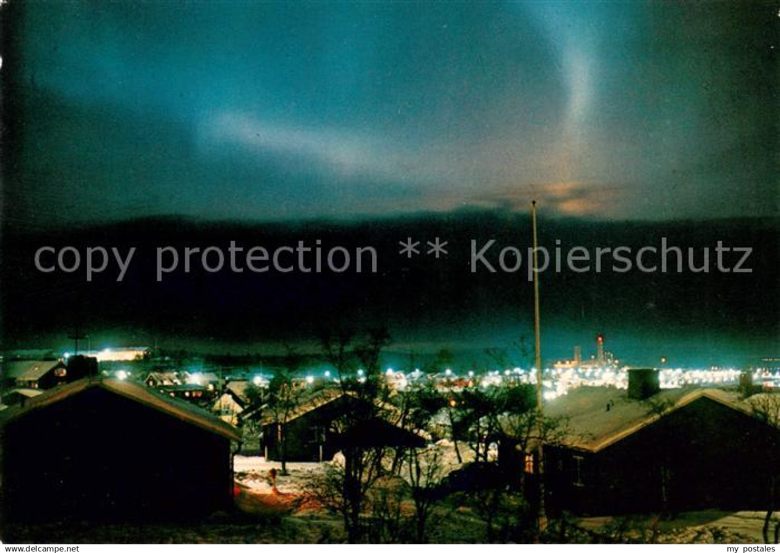 Kiruna Norrsken oever staden