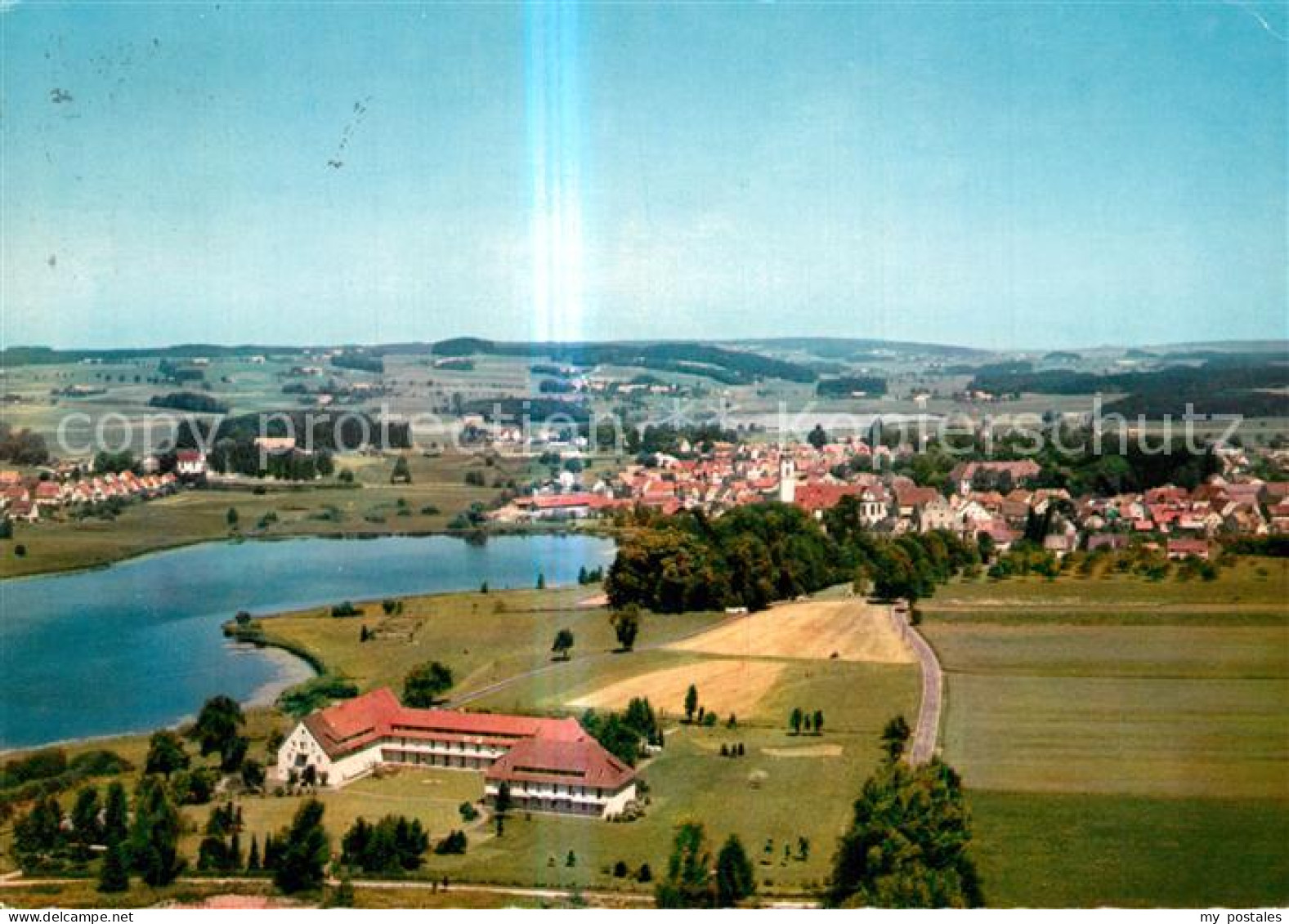 Kisslegg Fliegeraufnahme mit Kneippkuranstalt Haus Loretto