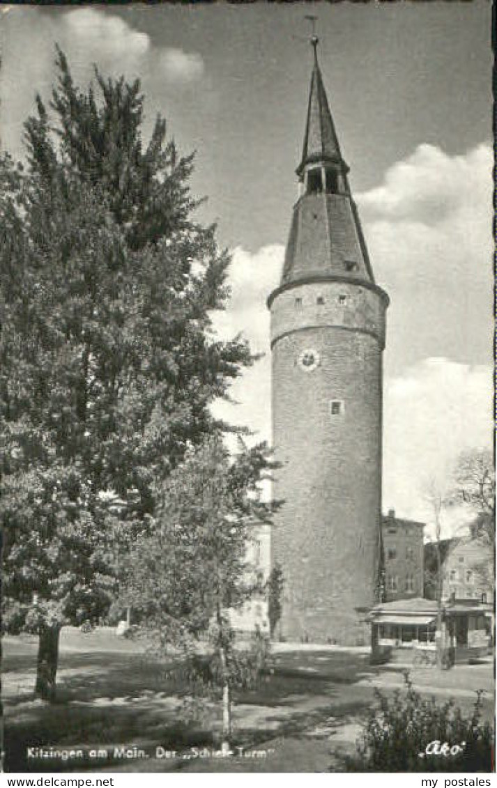 Kitzingen Main Kitzingen Schiefe Turm x 1954