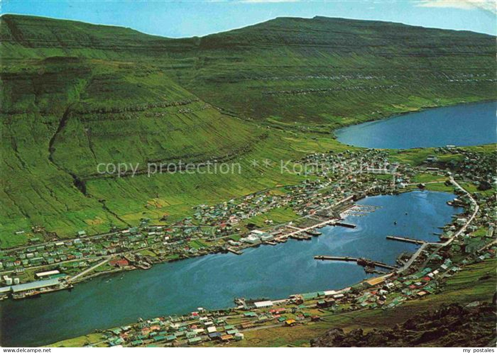 Klakksvik Klaksvik Faeroeer Island Fliegeraufnahme