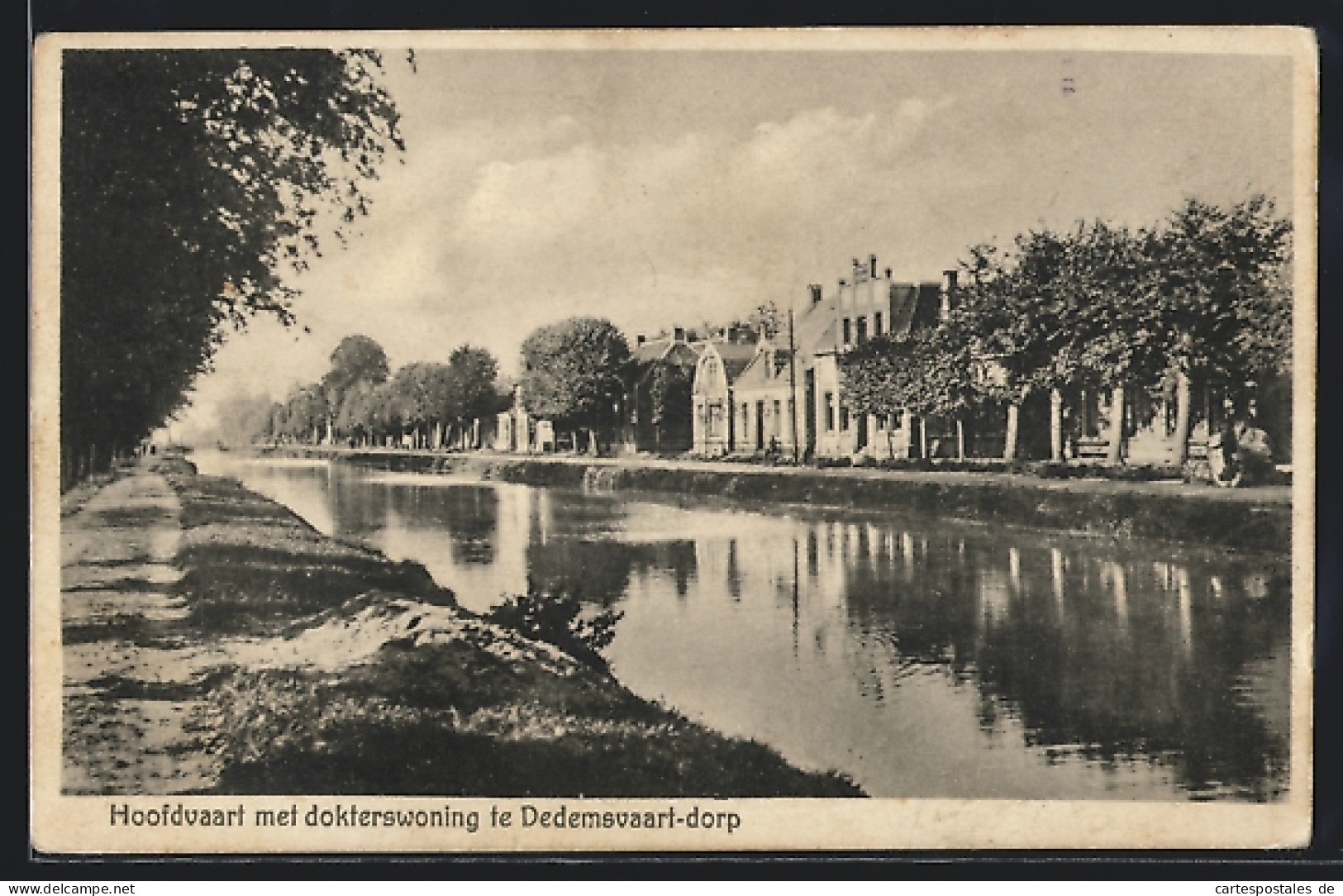 Klapp-AK Dedemsvaart, Hoofdvaart met dokterswoning te Dedemsvaart-dorp