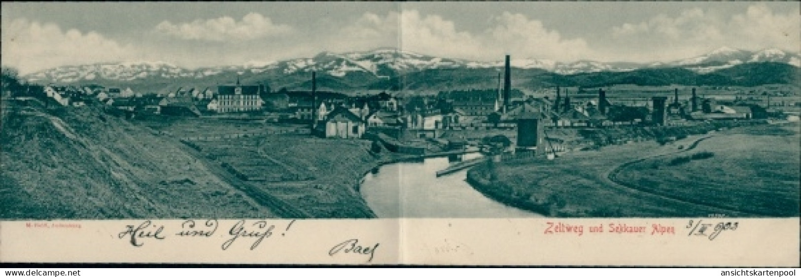 Klapp CPA Zeltweg Steiermark, Panorama, Seckauer Alpen