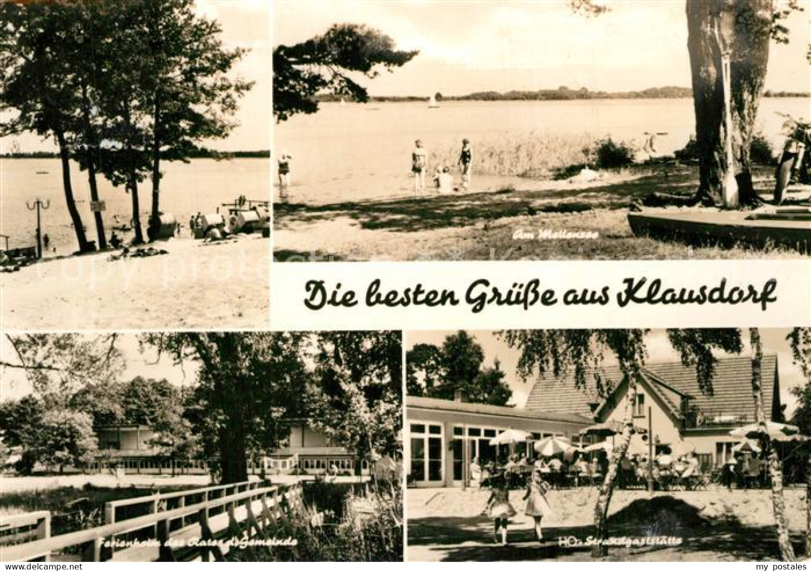 Klausdorf Mellensee Badestrand Ferienheim HO Strandgaststaette