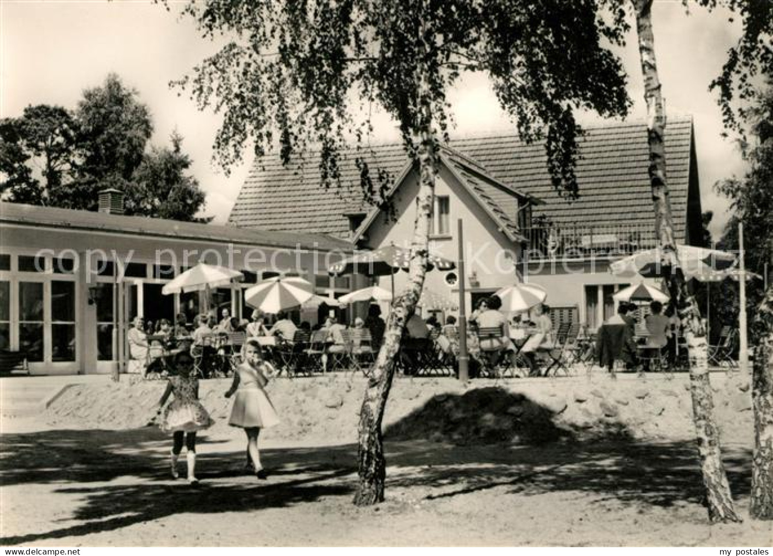 Klausdorf Mellensee HO Strandgaststaette Terrasse