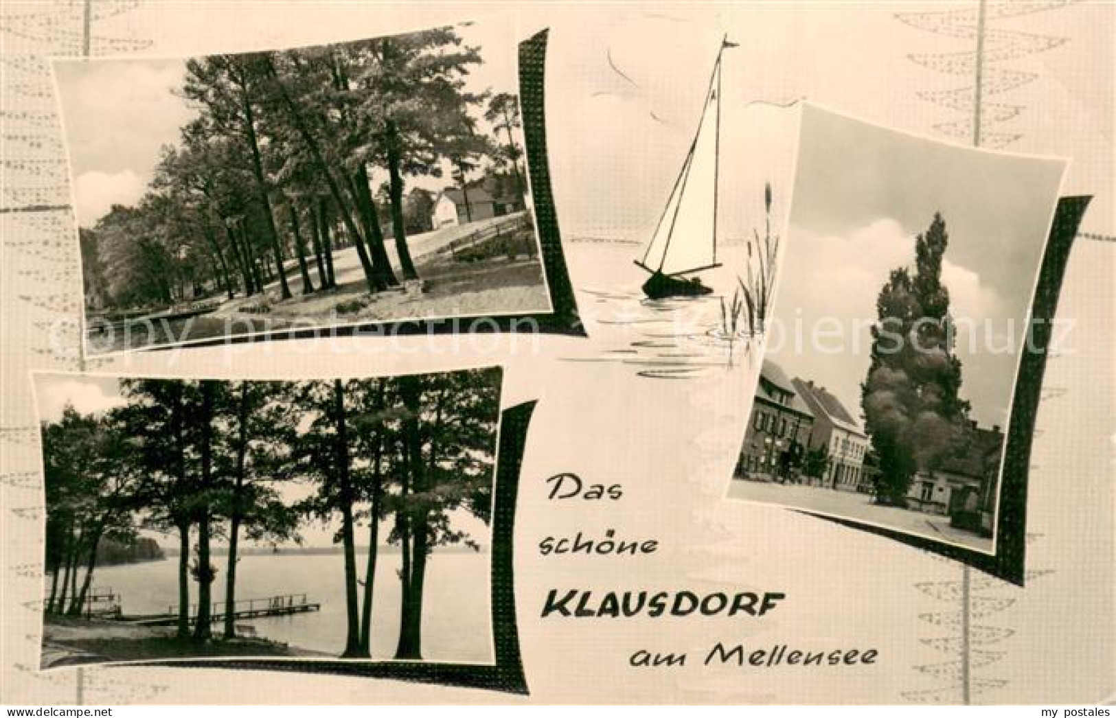 Klausdorf Mellensee Uferpartien am See Ortsmotiv