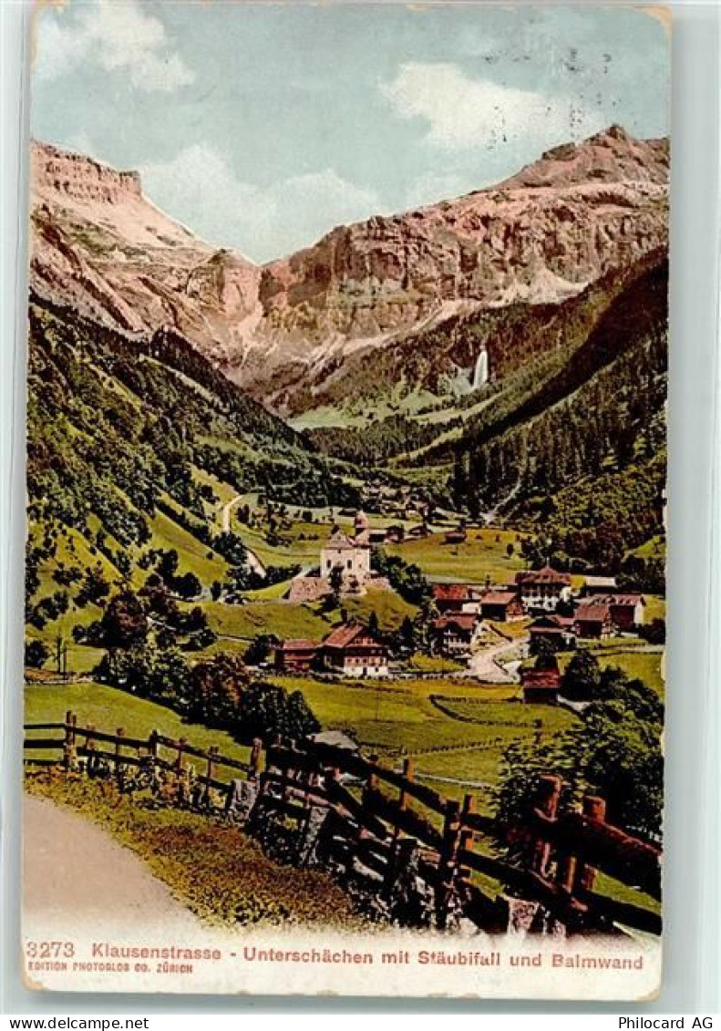 Klausenstrasse 1910 - Unterschächen Stäubifall Balmwand - 10592673