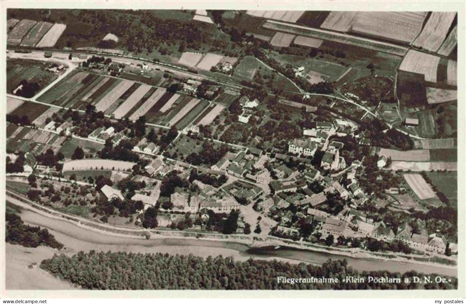 Klein-Poechlarn Niederoesterreich AT Fliegeraufnahme