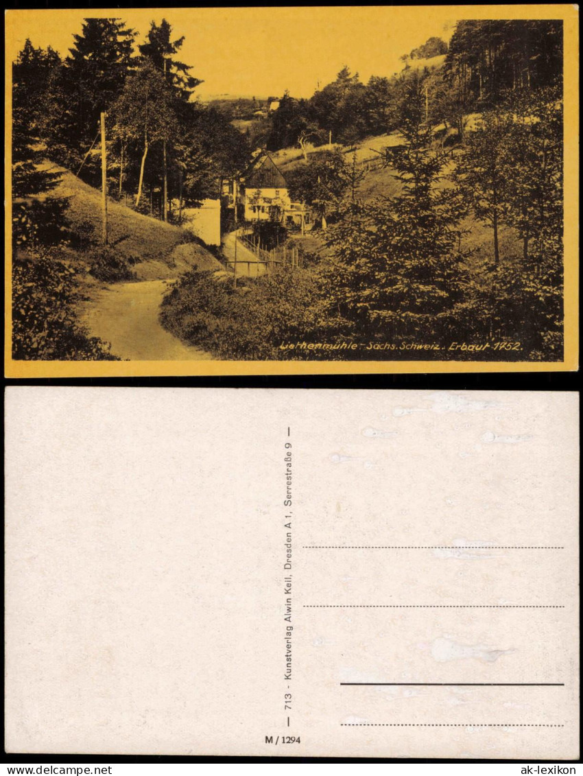 Kleinhennersdorf-Gohrisch (Sächs. Schweiz) Liethenmühle Sächsische Schweiz 1940