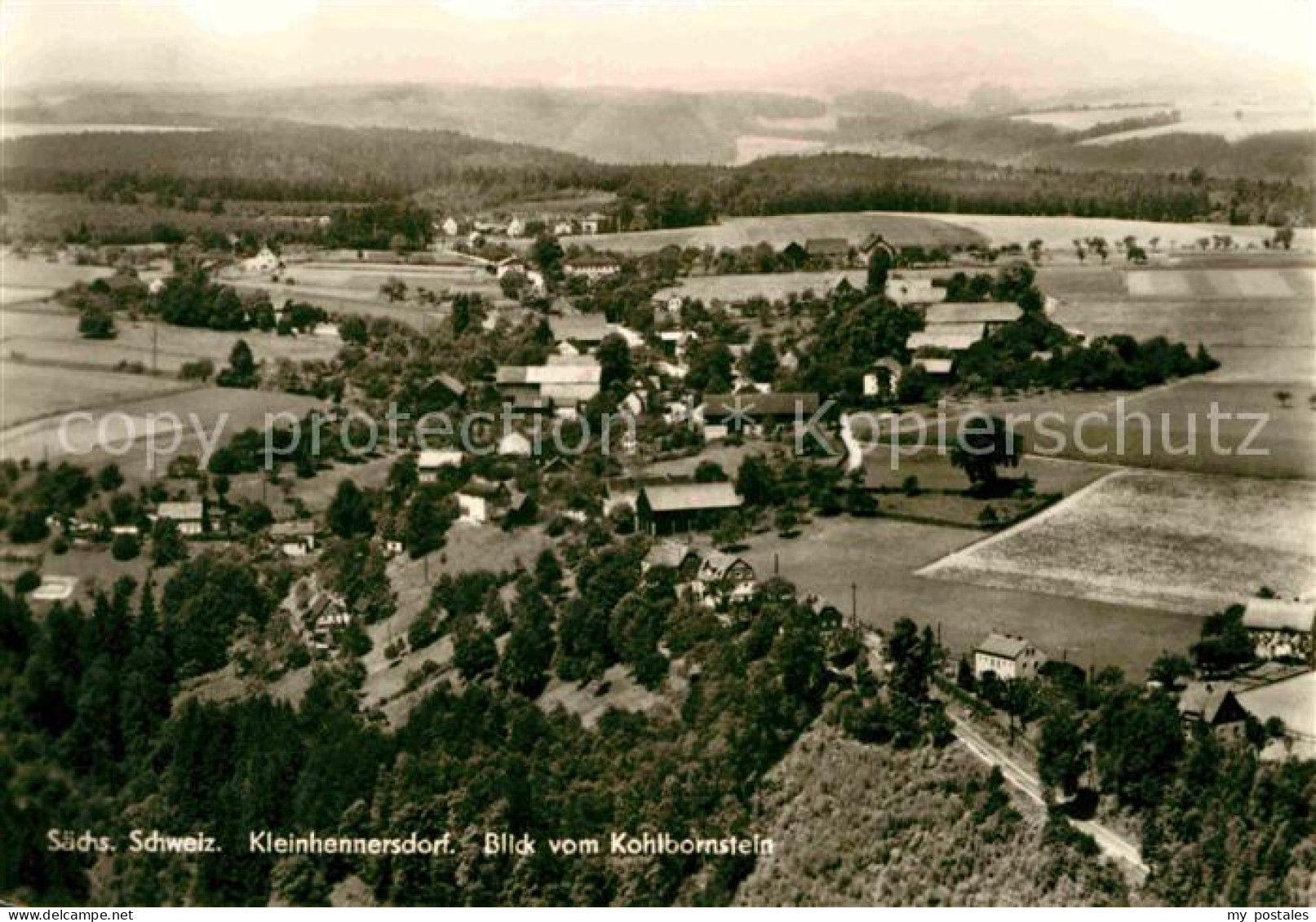 Kleinhennersdorf Panorama Blick vom Kohlbornstein