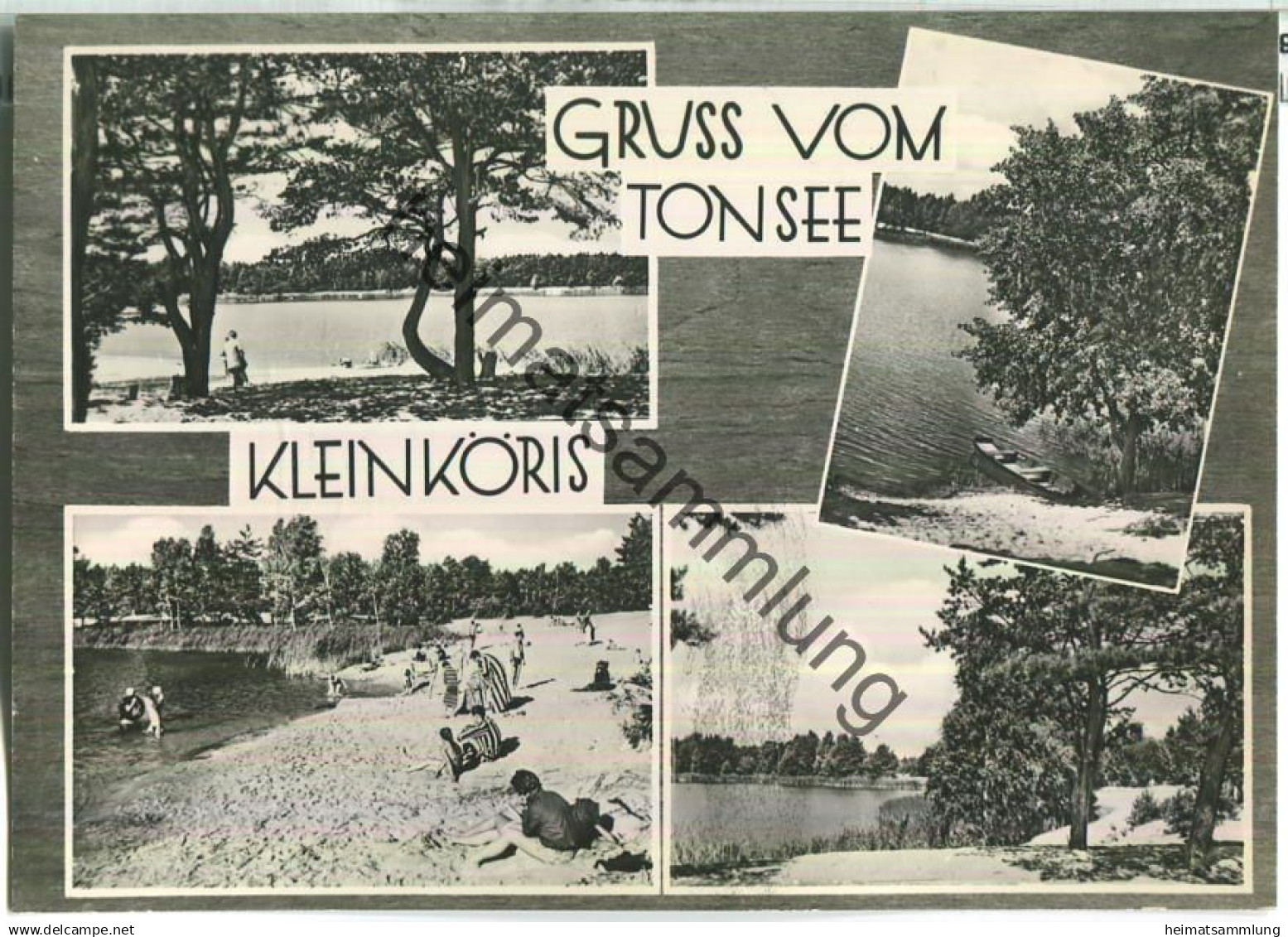 Kleinköris - Gruss vom Tonsee - Verlag Fototechnische Werkstätten Bestensee 60er Jahre