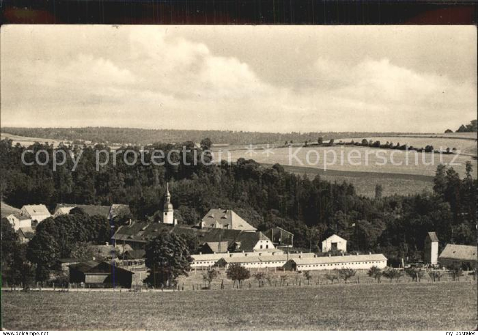 Klingenberg Sachsen Blick auf das Volksgut