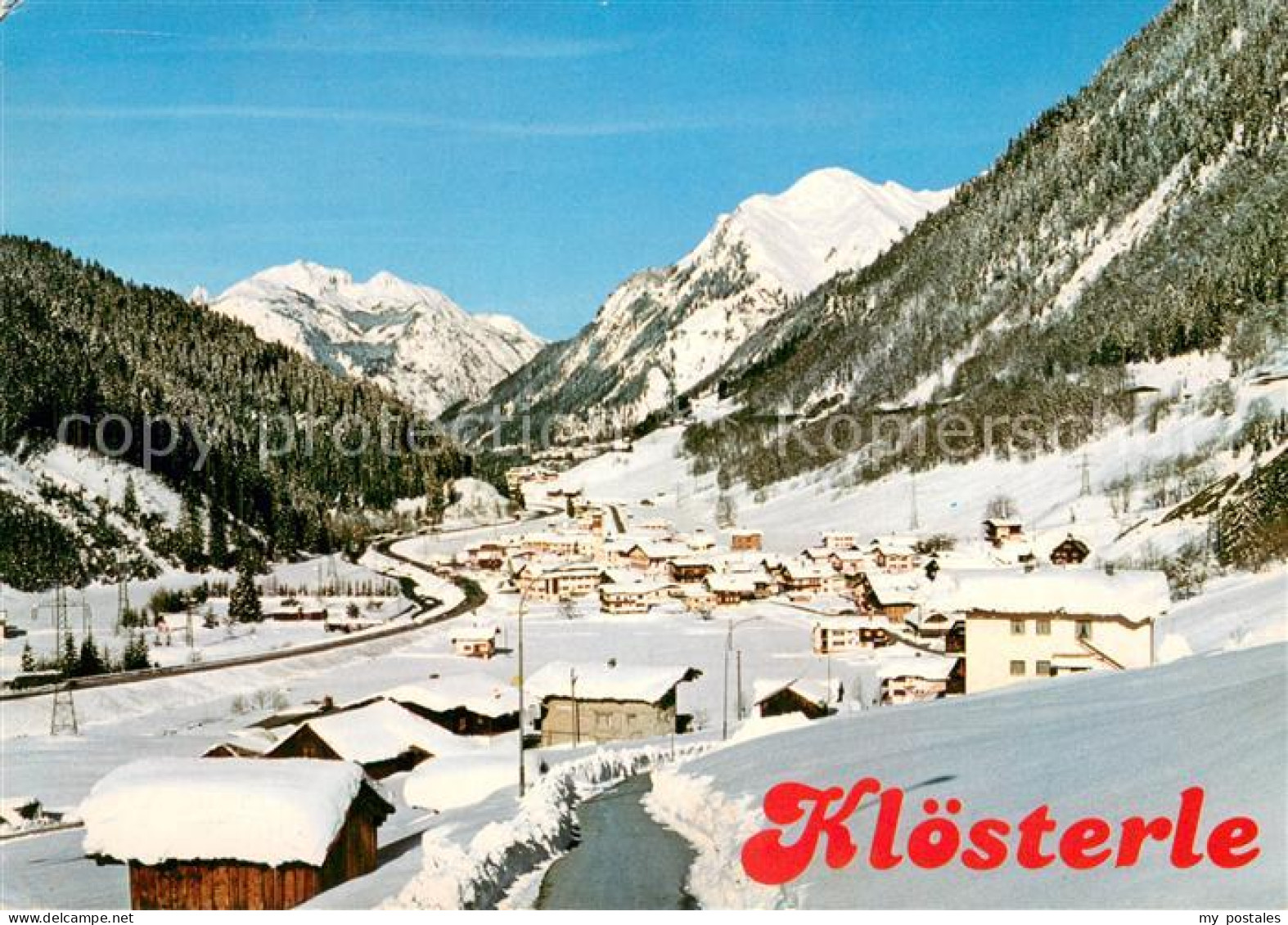 Kloesterle Vorarlberg Winterpanorama