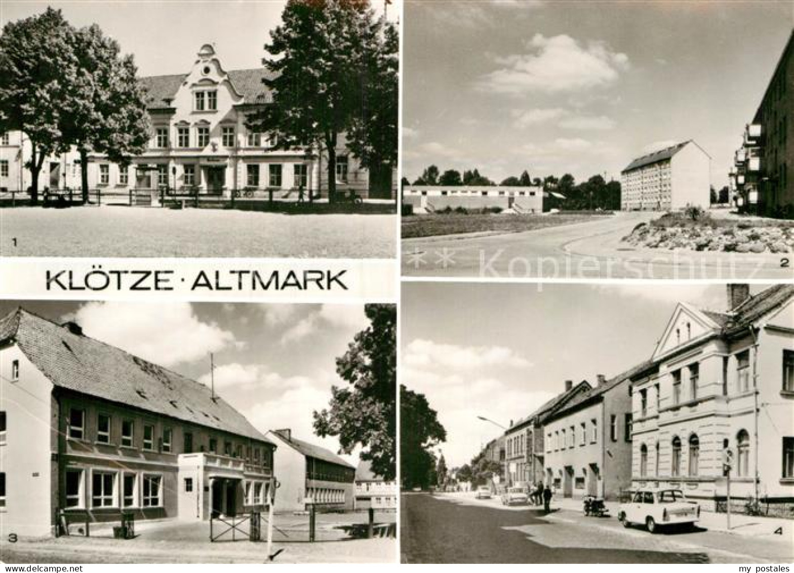 Kloetze Rathaus AWG mit Kaufhalle Bahnhofstrasse