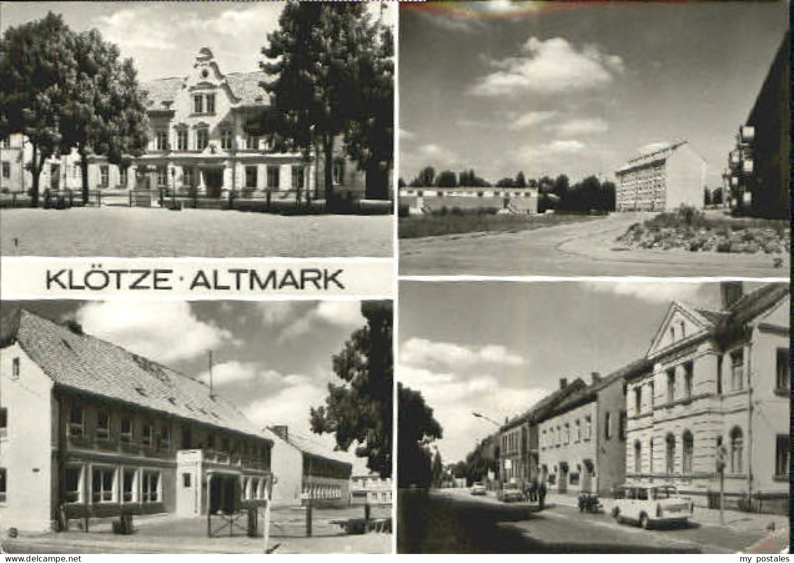 Kloetze Rathaus Halle Schule x 1975