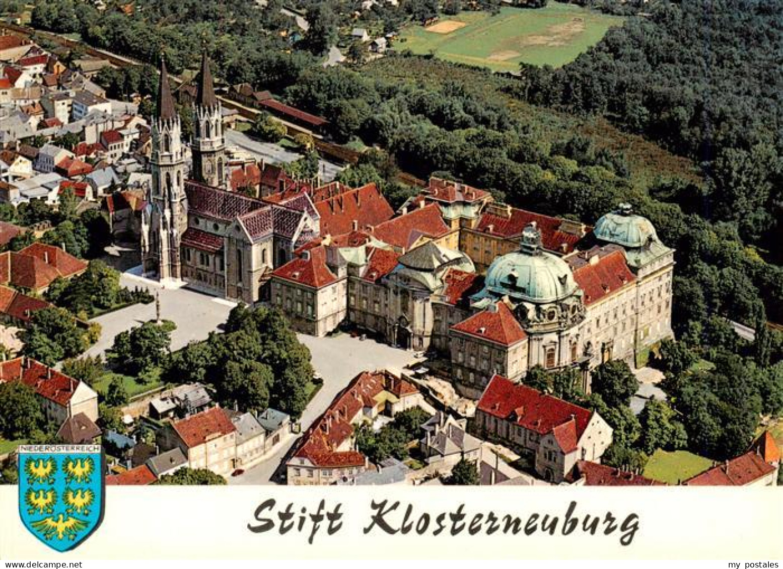 Klosterneuburg Stift Klosterneuburg Fliegeraufnahme