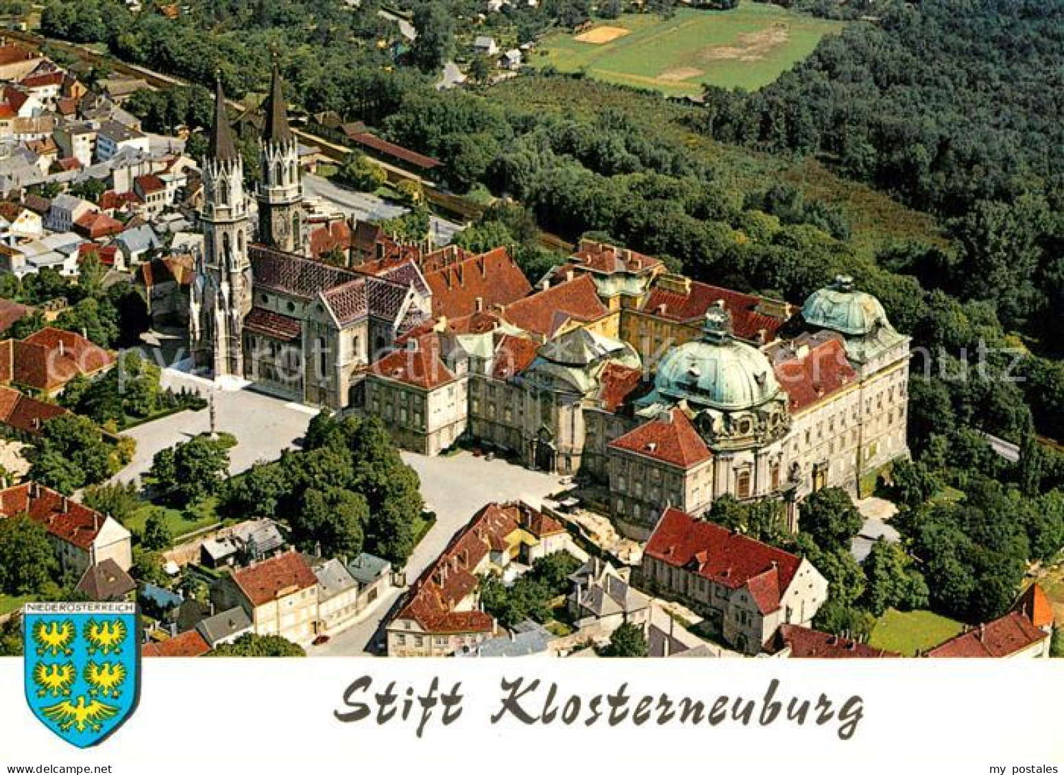 Klosterneuburg Stift Klosterneuburg Fliegeraufnahme