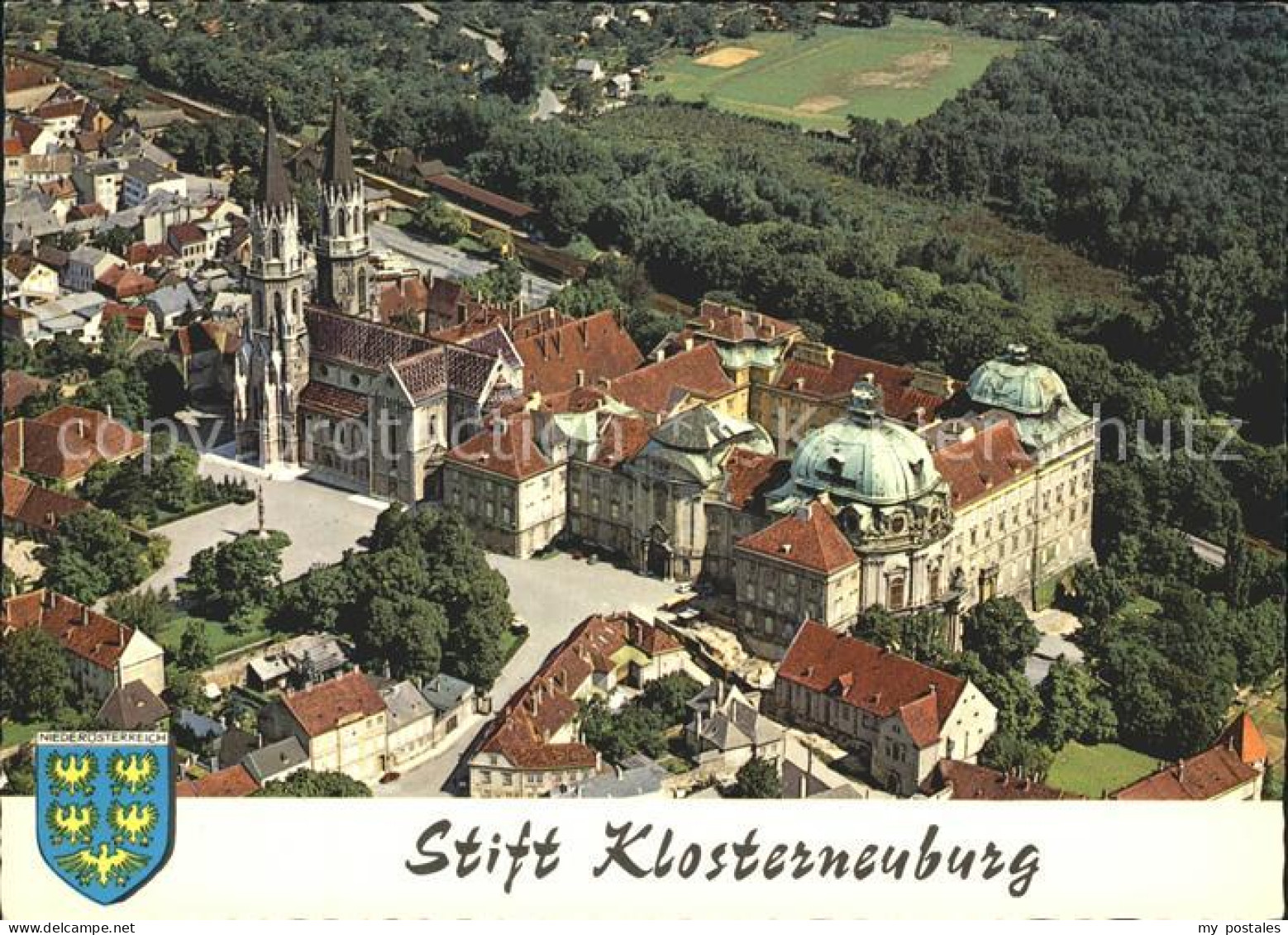 Klosterneuburg Stift Klosterneuburg Fliegeraufnahme