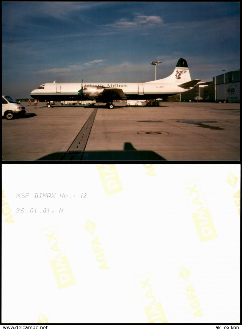 Klotzsche-Dresden Flugzeug Airplane Avion  Atlantic Airlines 2001 Privatfoto
