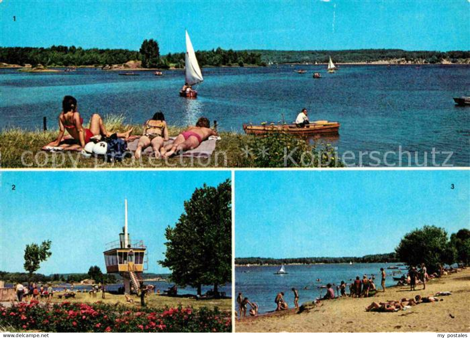 Knappensee Oberlausitz Badestelle Wachturm