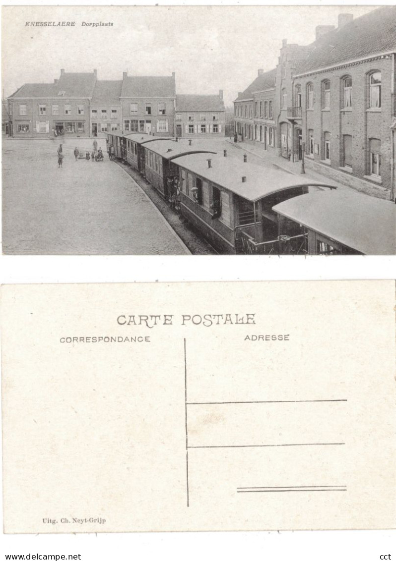 Knesselare   Dorpplaats   TRAM VAPEUR  GROS PLAN   STOOMTRAM