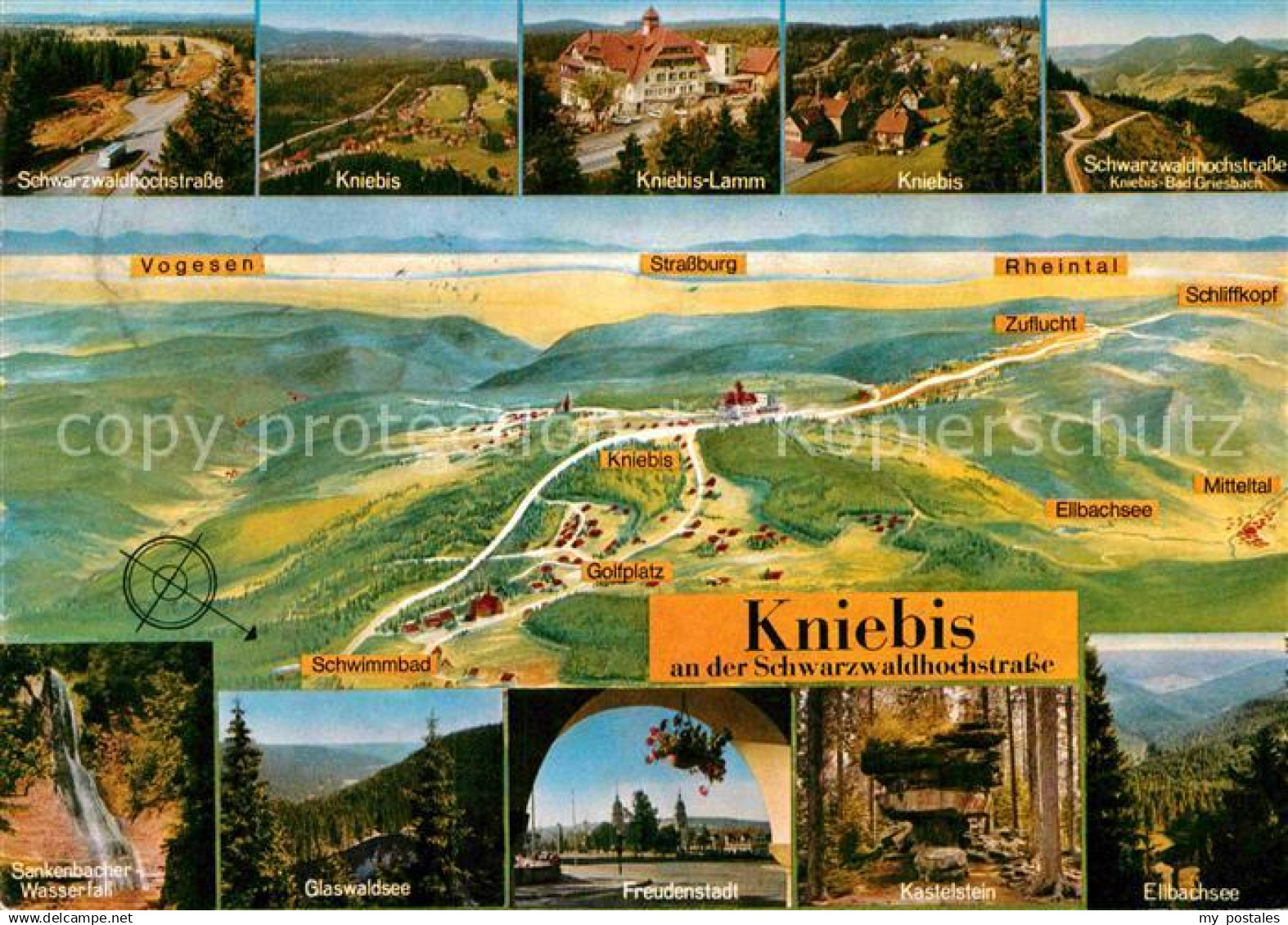 Kniebis Freudenstadt Sankenbacher-Wasserfall Glaswaldsee Freudenstadt Kastelstei