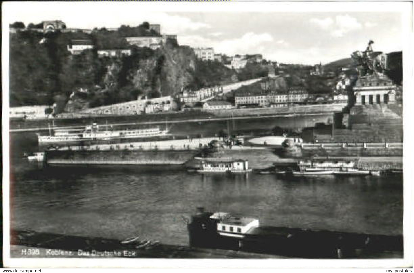 Koblenz Rhein Koblenz Deutsche Eck x 1952
