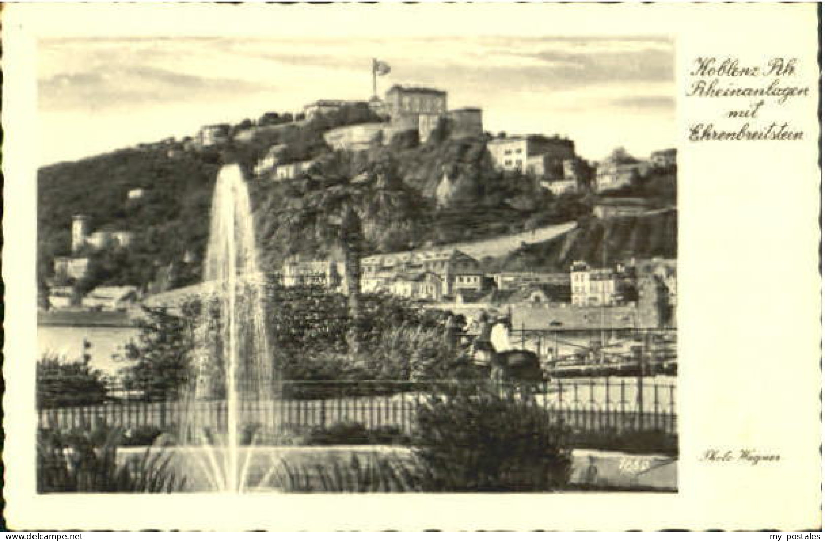 Koblenz Rhein Koblenz Ehrenbreitstein o 1939