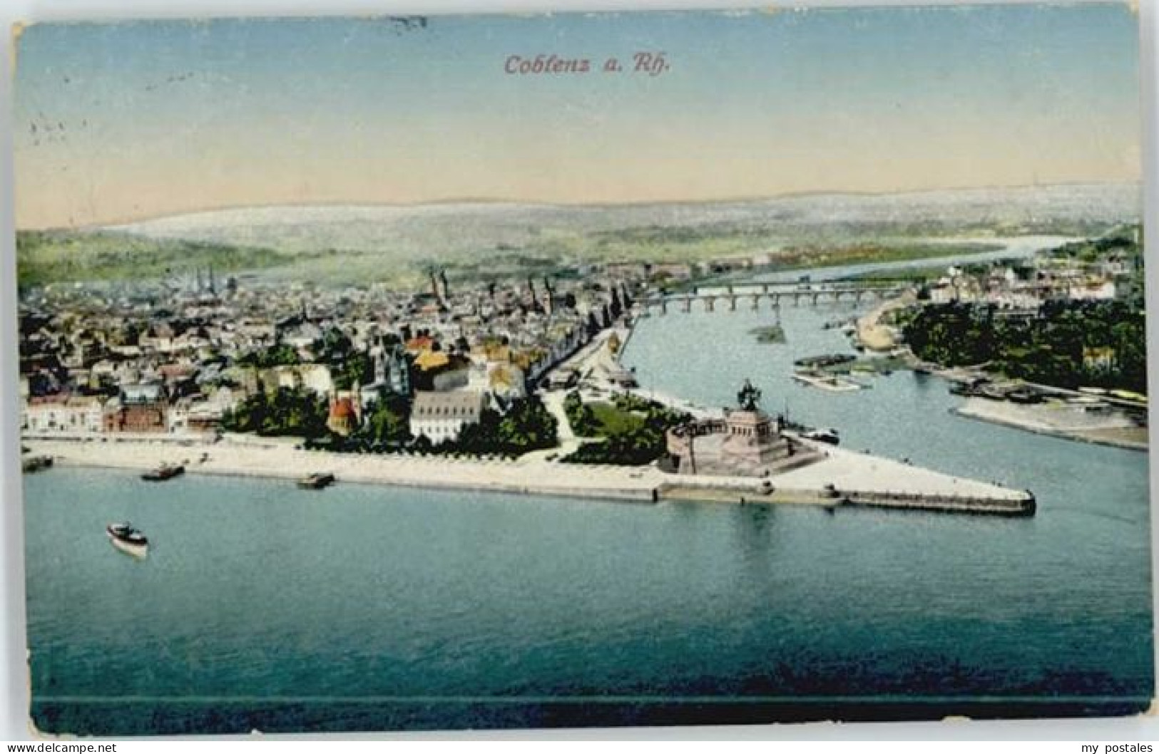 Koblenz Rhein Koblenz Fliegeraufnahme
