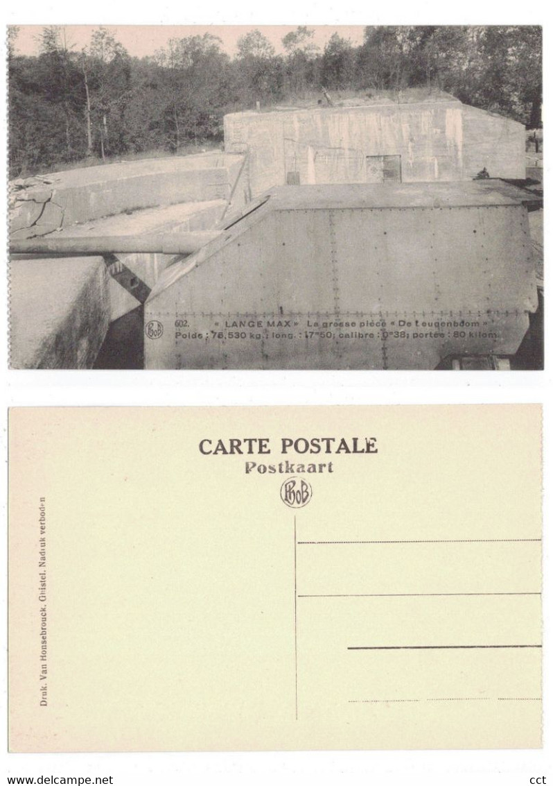 Koekelare  Leugenboom Canon - Kanon  Lange Max   La grosse pièce  EERSTE WERELDOORLOG  MILITAIRE