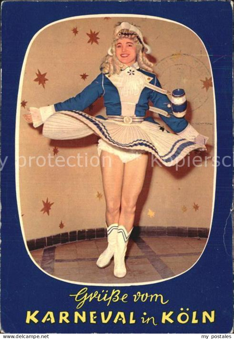 Koeln Rhein Karneval Mariechen der Blauen Funken