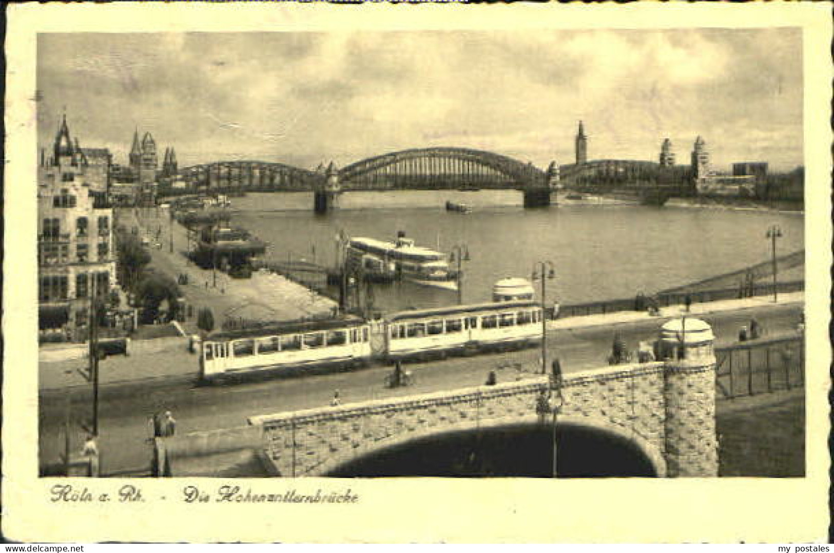 Koeln Rhein Koeln Bruecke x 1936