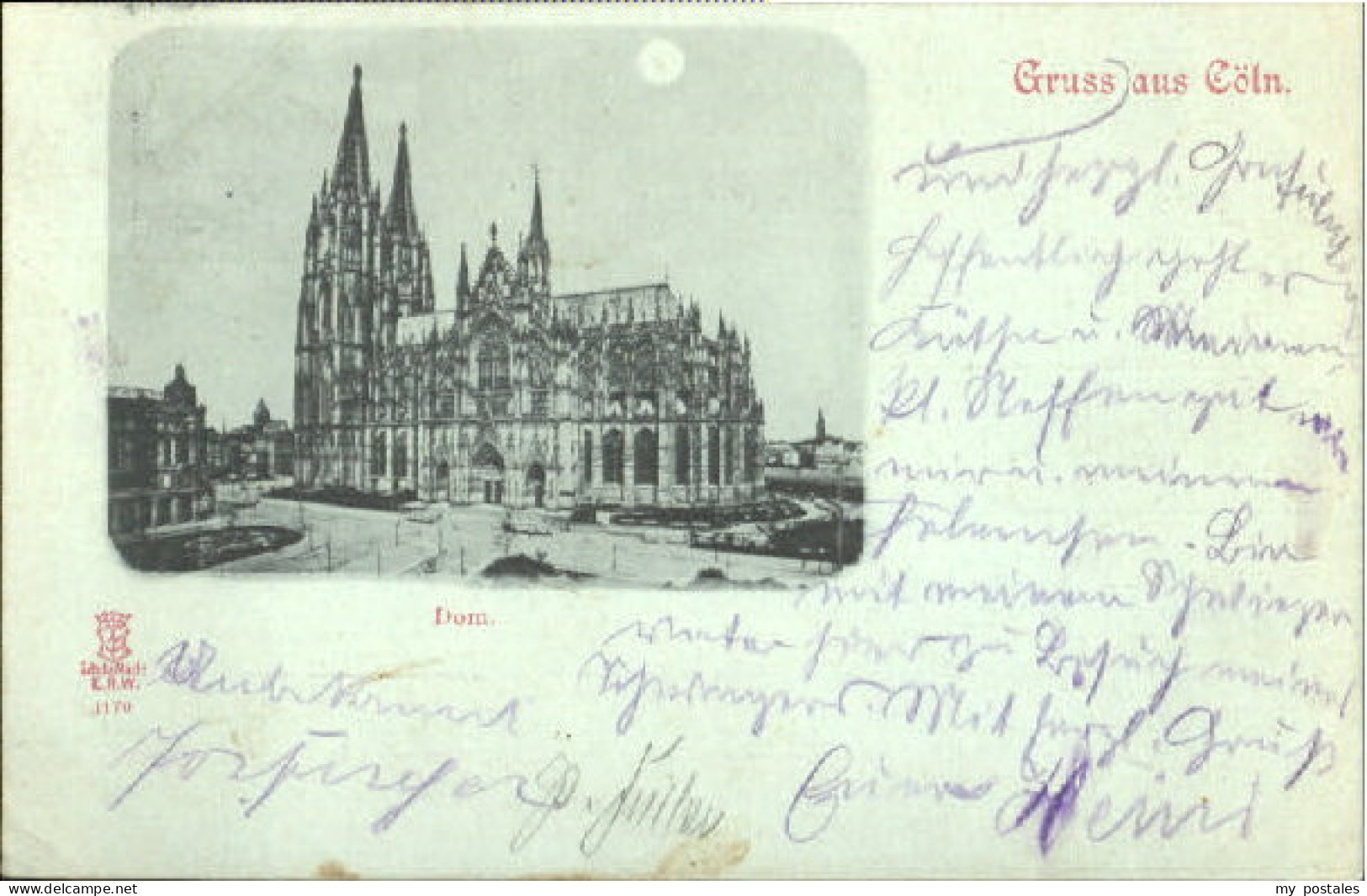 Koeln Rhein Koeln Dom x 1898