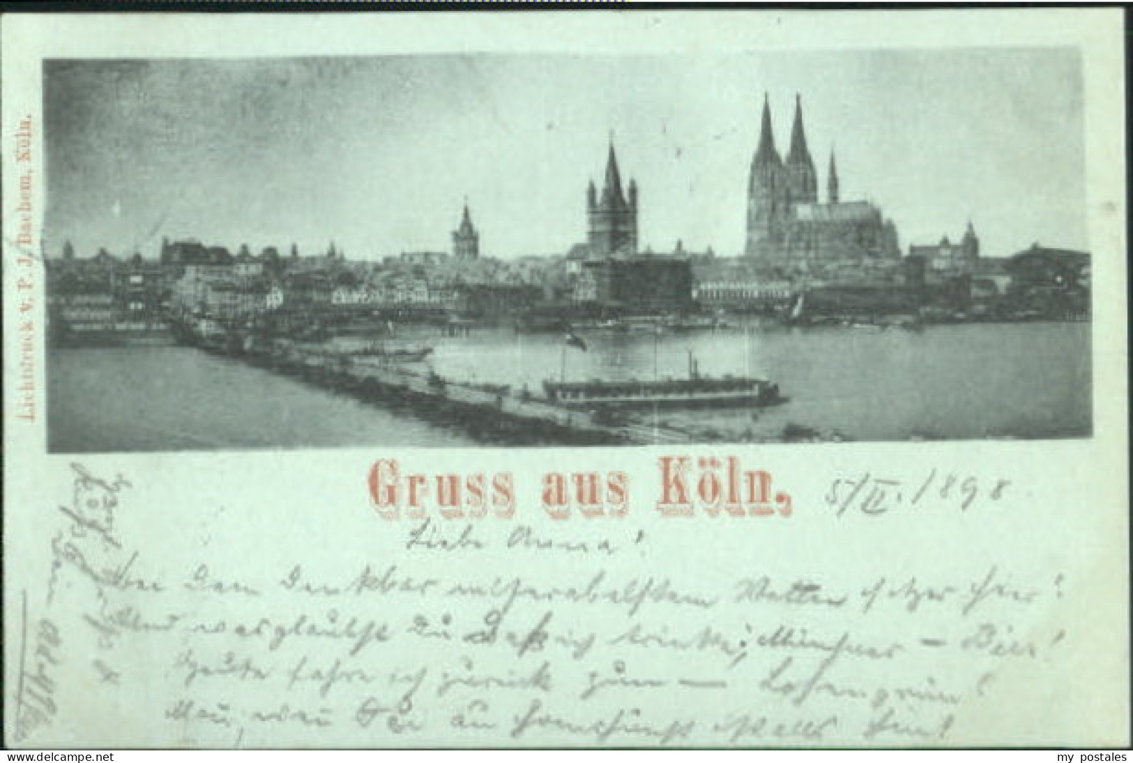 Koeln Rhein Koeln  x 1898