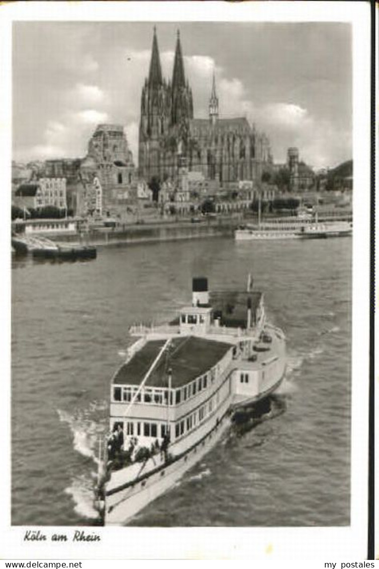 Koeln Rhein Koeln  x 1952