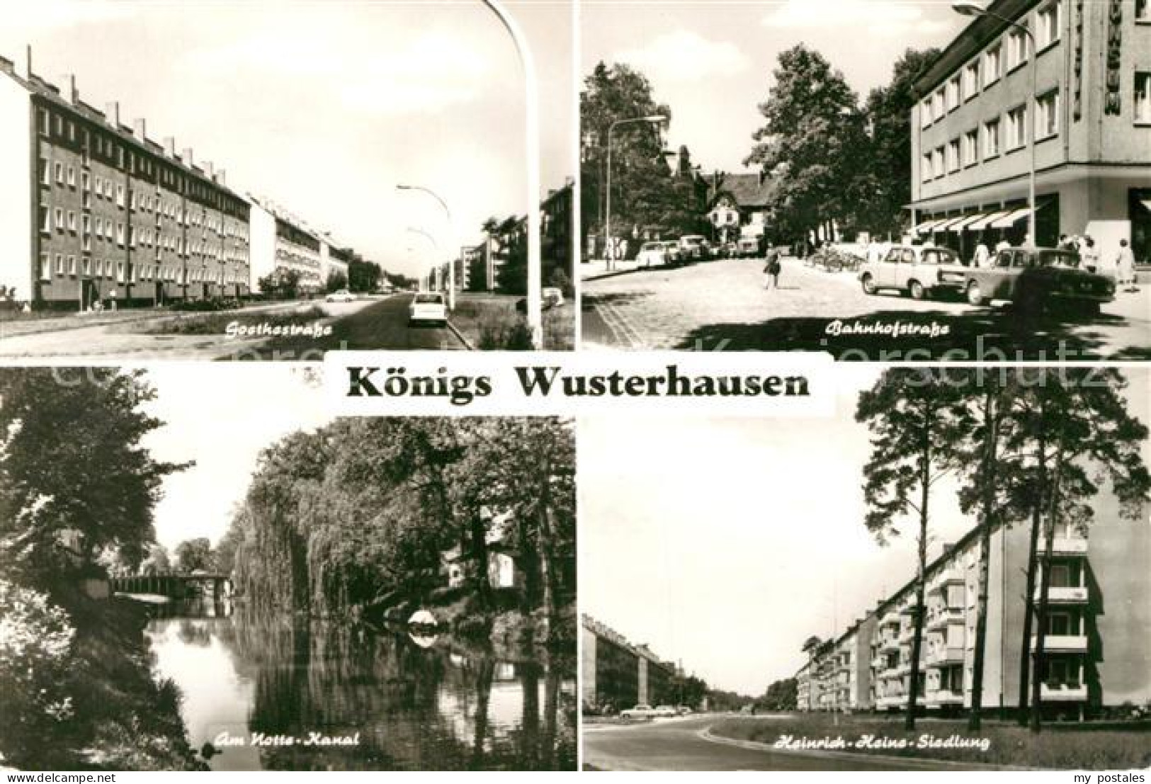 Koenigs-Wusterhausen Goethestrasse Bahnhofstrasse Notte Kanal Heinrich Heine Sie