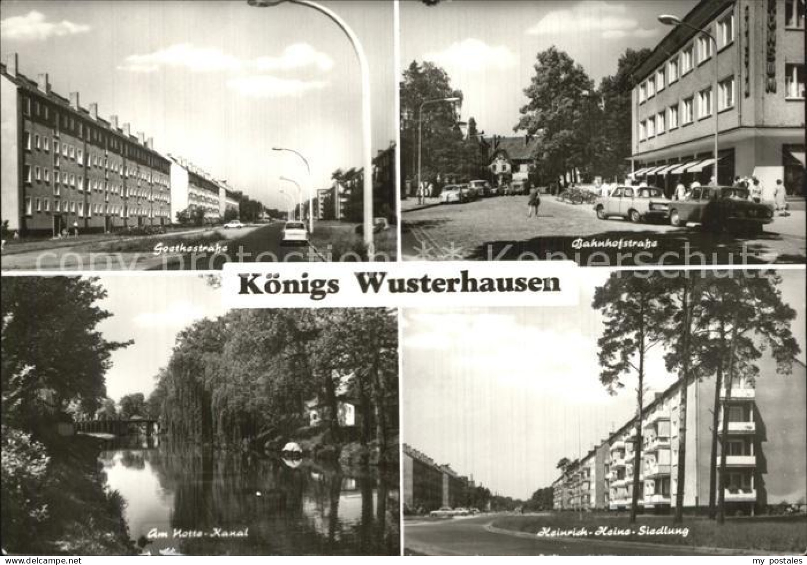 Koenigs-Wusterhausen Goethestrasse Notta Kanal Bahnhofsstrasse Heinrich Heine Si