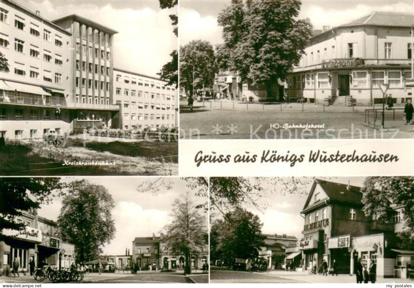Koenigs-Wusterhausen Kreiskrankenhaus HO Bahnhofshotel Filmtheater