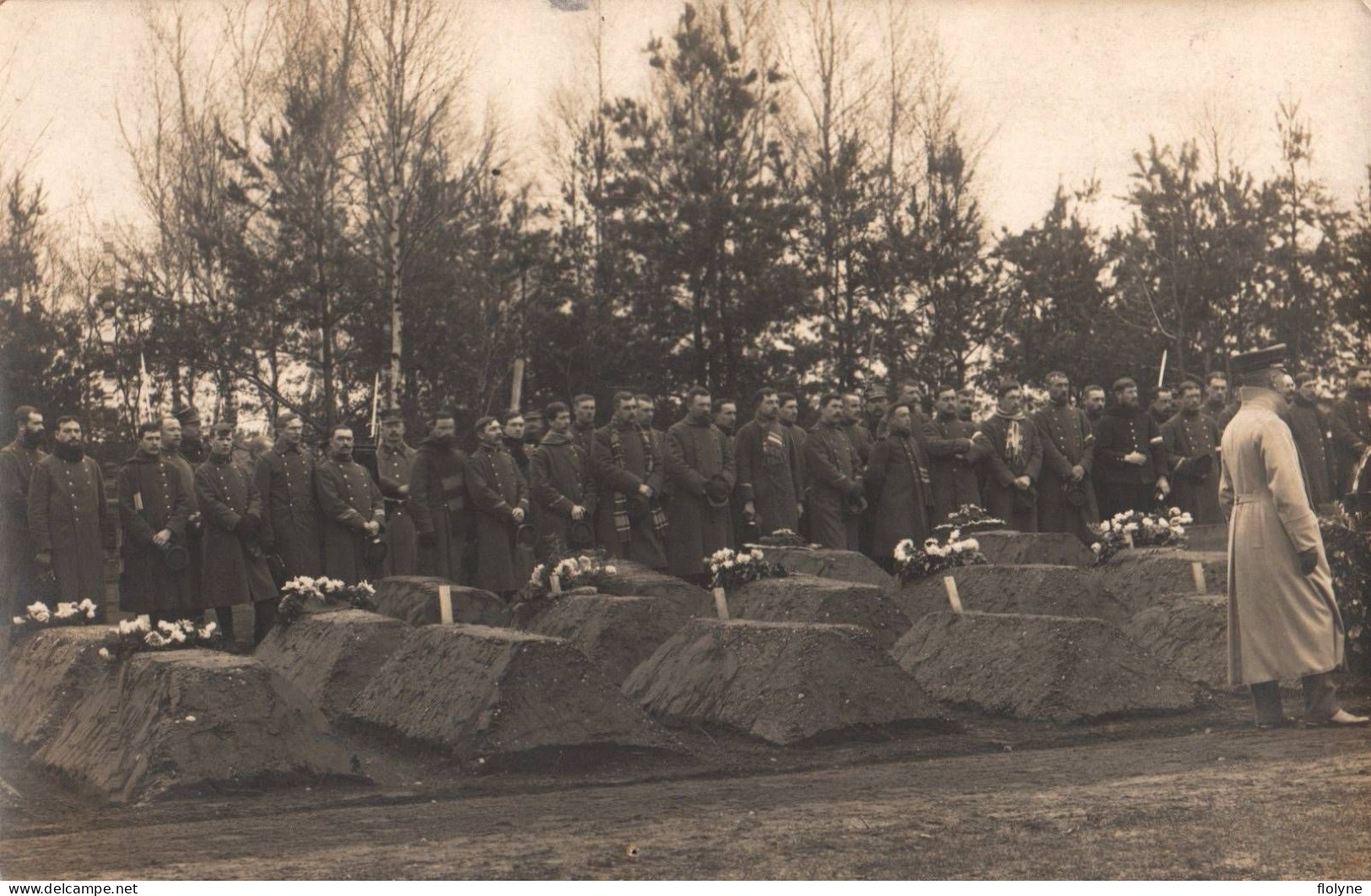 koenigsbrueck - konigsbruck - carte photo - enterrement obsèques militaires - ww1 - militaria - allemagne
