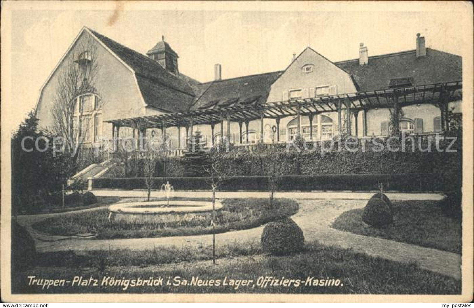 Koenigsbrueck Truppenplatz Neues Lager Offizierscasino