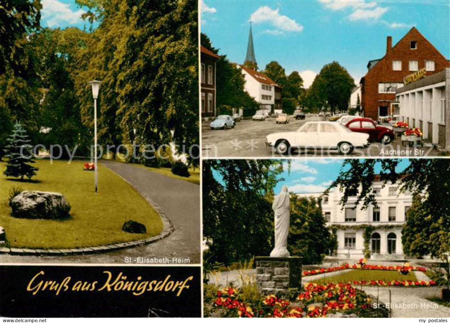 Koenigsdorf Frechen St. Elisabeth-Heim Park Denkmal Statue Aachener Strasse