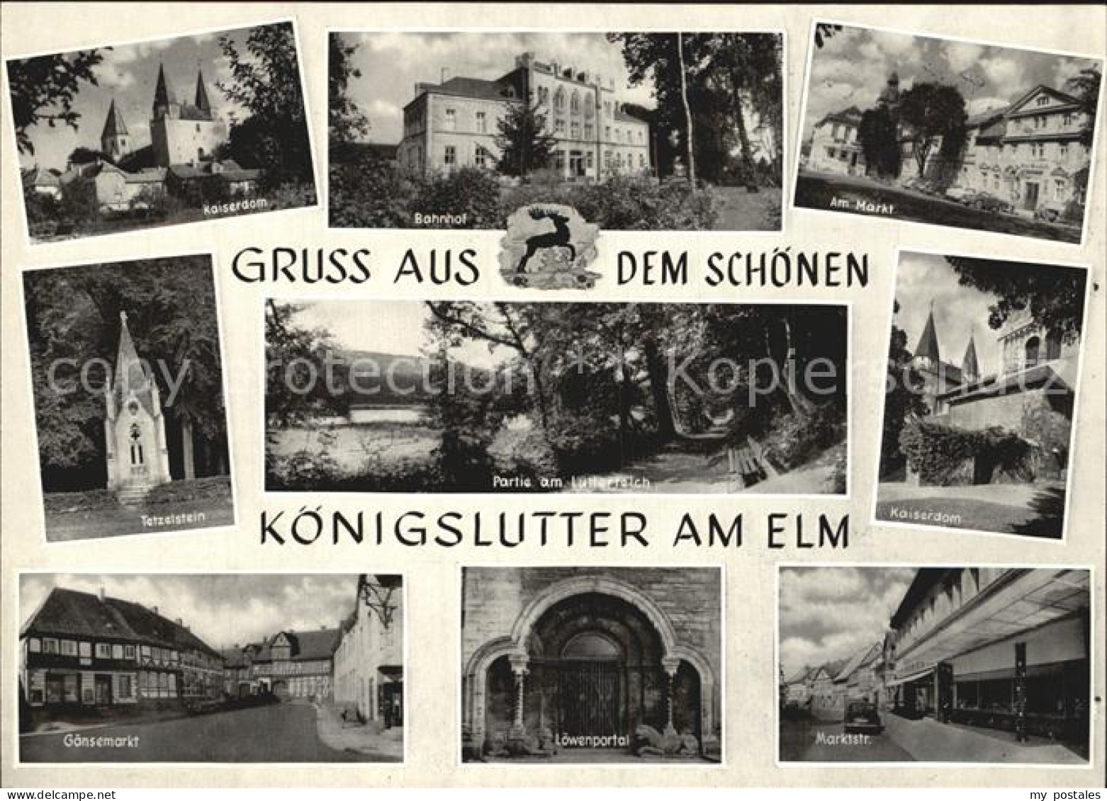 Koenigslutter Elm Kaiserdom Loewenportal Gaensemarkt Bahnhof