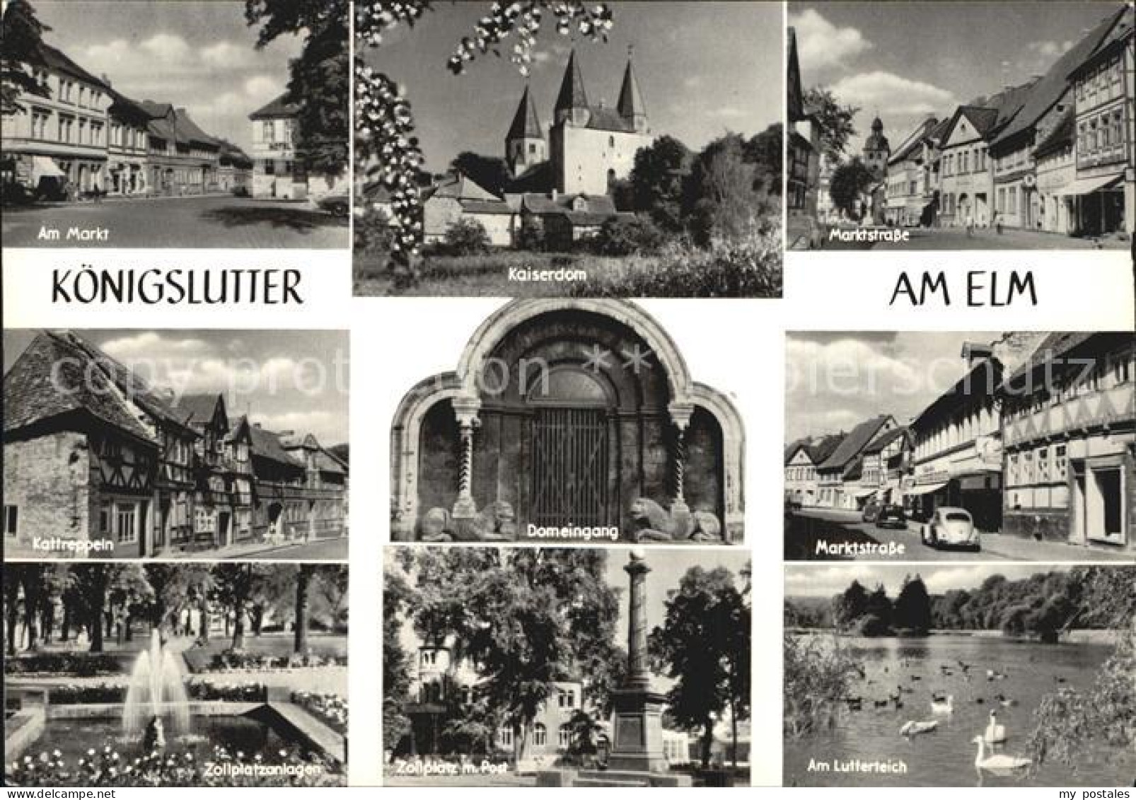 Koenigslutter Elm Marktstrasse Lutterteich Kaiserdom Zollplatzanlagen