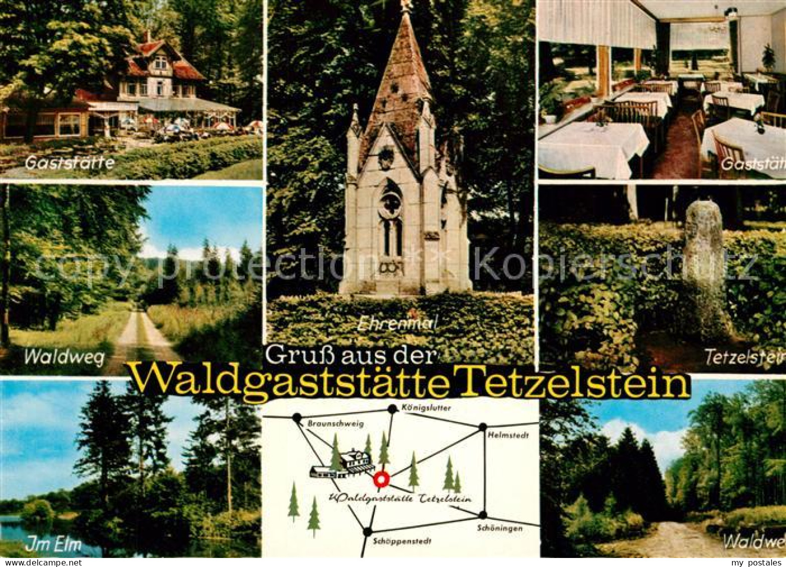 Koenigslutter Elm Waldgaststaette Tetzelstein Ehrenmal Elm