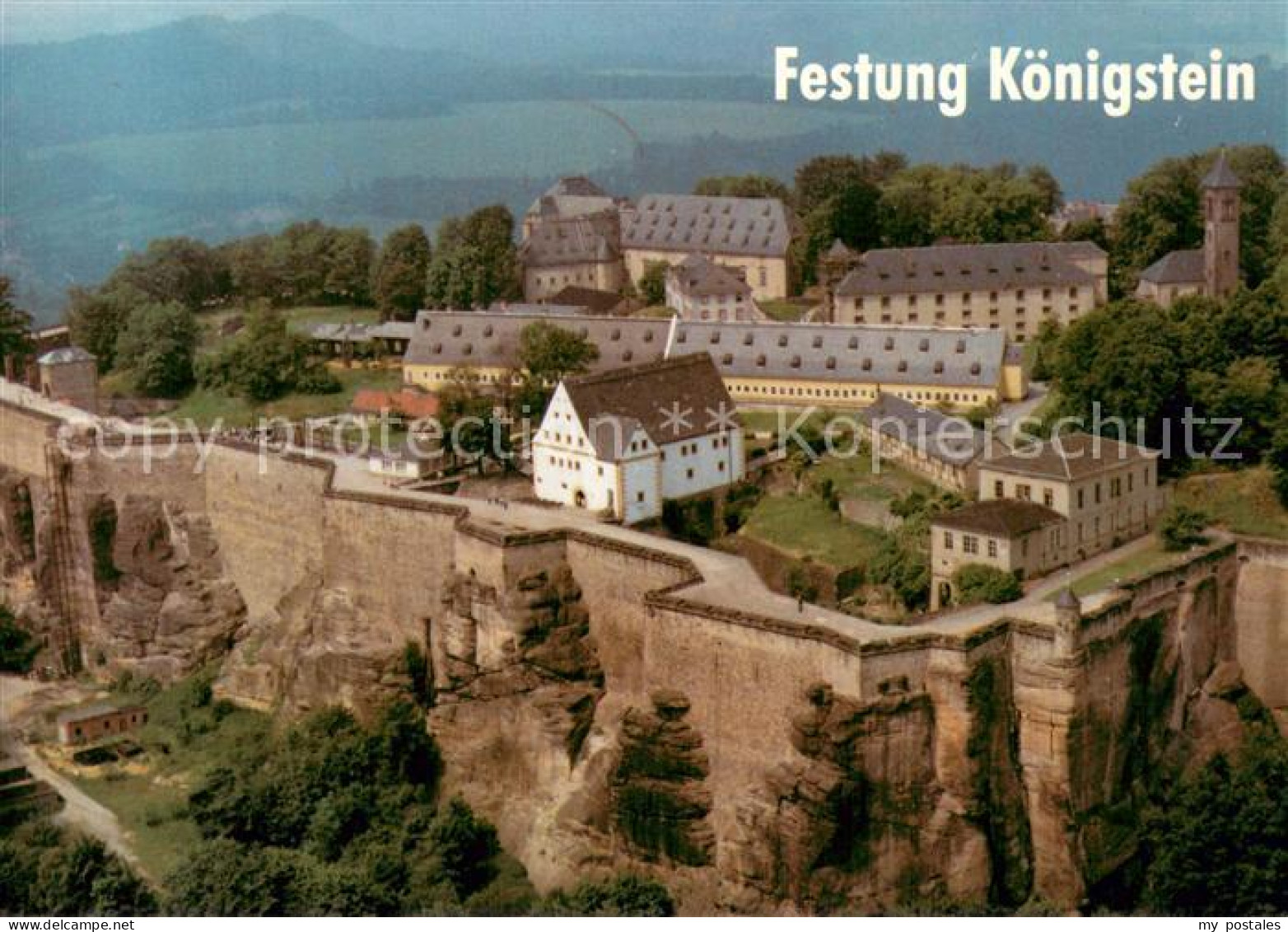 Koenigstein Saechsische Schweiz Festung Koenigstein