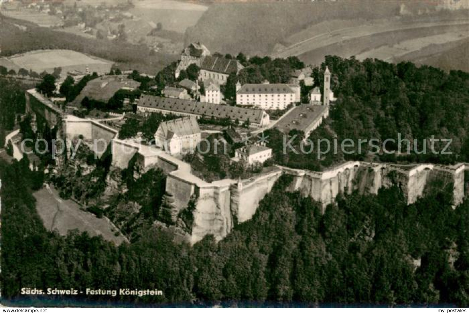 Koenigstein Saechsische Schweiz Festung Koenigstein