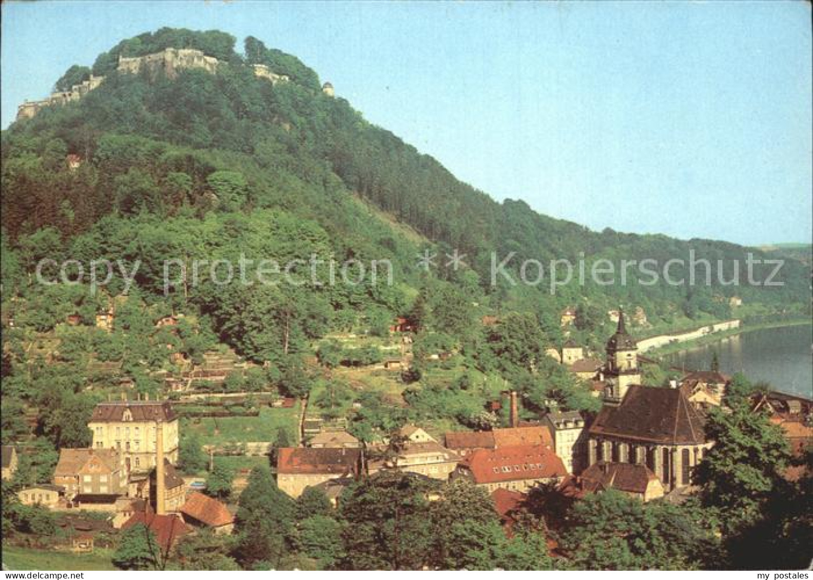Koenigstein Saechsische Schweiz Festung Koenigstein